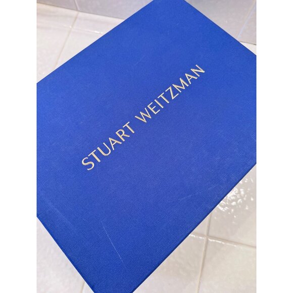 Stuart Weitzman Nudistsong Adobe Patent Size 9.5 Heels NWB 4" - Picture 12 of 14